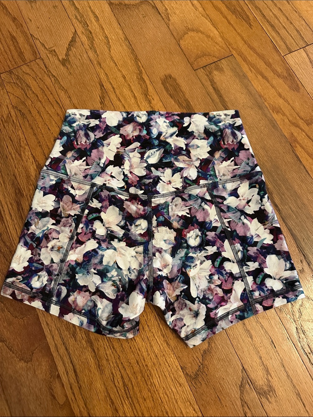 Lululemon High-Waist Floral Print Women's Bike Shorts